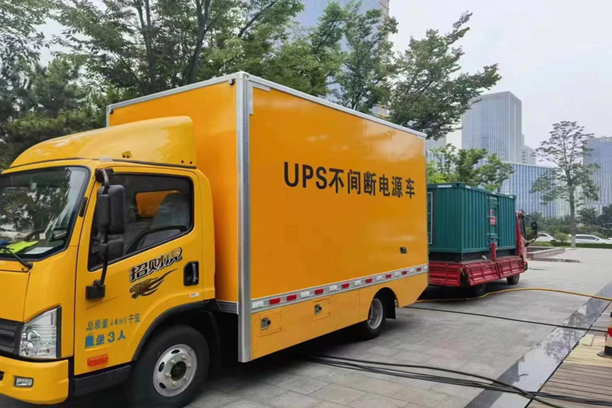 安顺发电机租赁施工现场